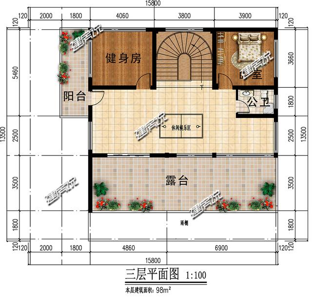 新款現代別墅設計圖，現代年輕人最愛，建一棟很拉風