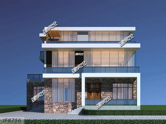 新款現代別墅設計圖，現代年輕人最愛，建一棟很拉風