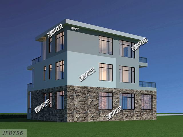 新款現代別墅設計圖，現代年輕人最愛，建一棟很拉風