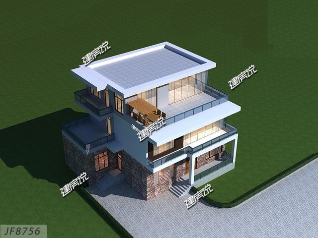 新款現代別墅設計圖，現代年輕人最愛，建一棟很拉風