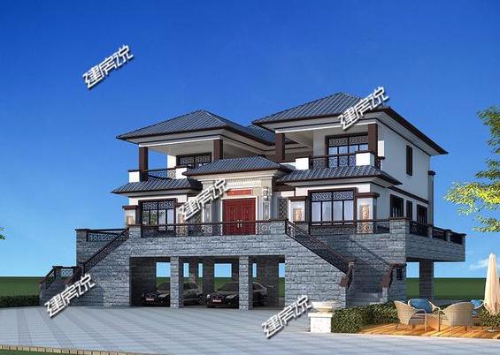 豪華新中式別墅設計圖，有錢人的專屬，建別墅就是要與眾不同