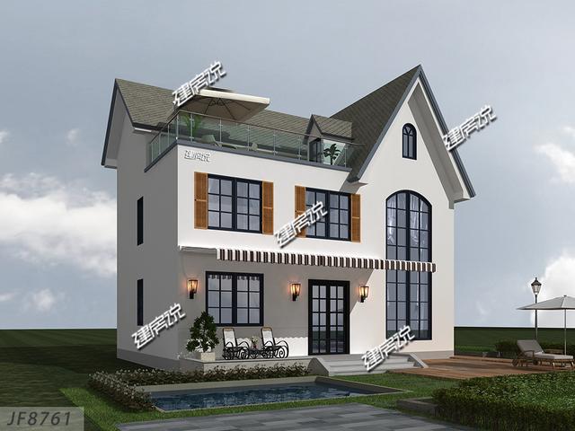 設(shè)計(jì)感十足的三層別墅設(shè)計(jì)圖，太好看了，一眼就愛上