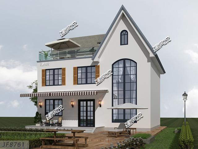 設(shè)計(jì)感十足的三層別墅設(shè)計(jì)圖，太好看了，一眼就愛上