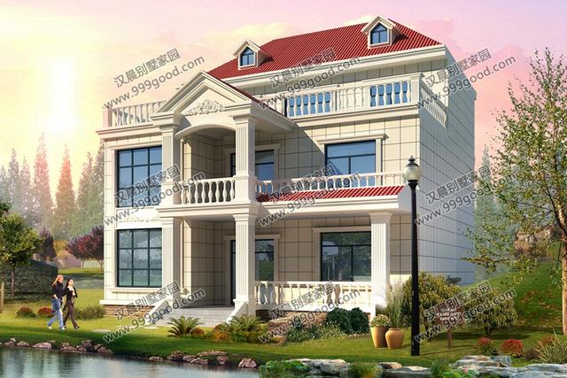 簡歐別墅設(shè)計圖，占地135平，復(fù)式挑空和健身房，誰更深得你心？