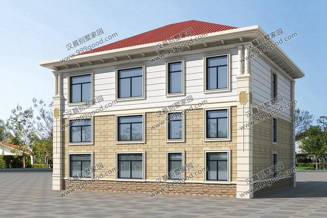 簡歐別墅設(shè)計圖，占地135平，復(fù)式挑空和健身房，誰更深得你心？