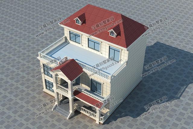 簡歐別墅設(shè)計圖，占地135平，復(fù)式挑空和健身房，誰更深得你心？