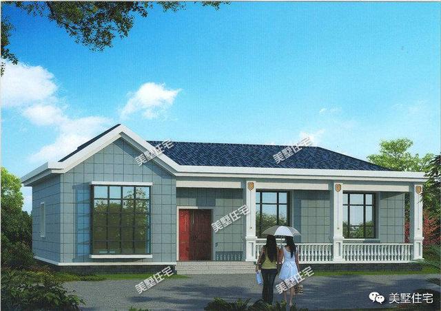 5套一層別墅設計圖，每一套都很便宜，最后一套最好看！