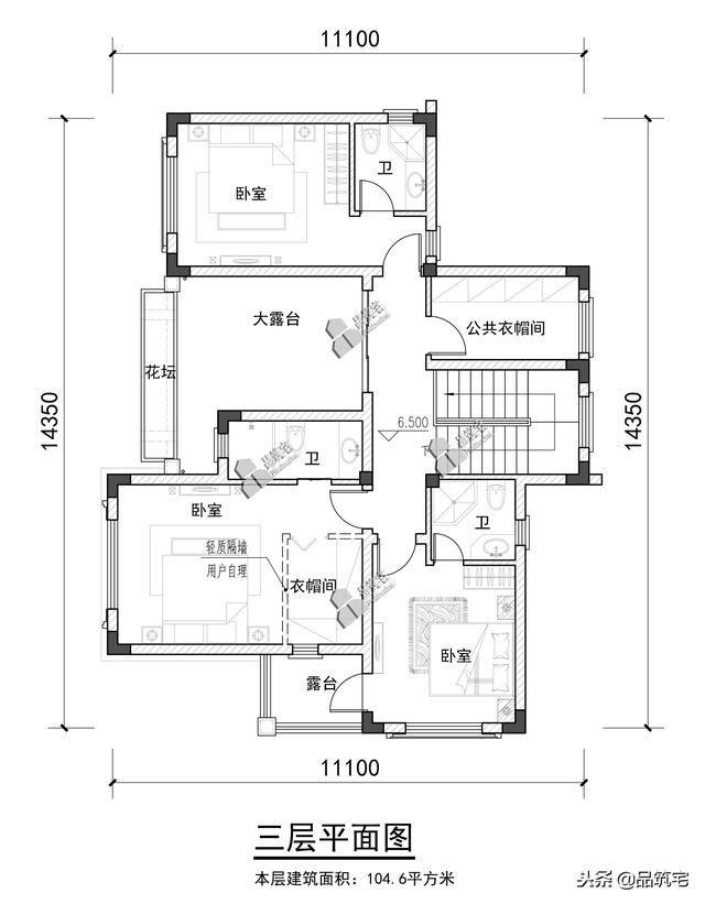 三層中式田園風(fēng)別墅設(shè)計(jì)圖，送給父母養(yǎng)老，也安放我們的鄉(xiāng)愁