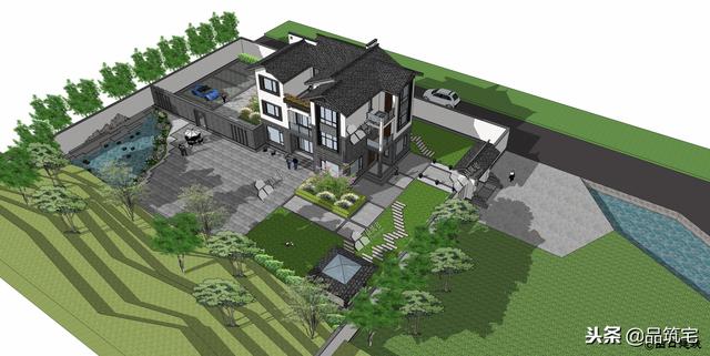 三層中式田園風(fēng)別墅設(shè)計(jì)圖，送給父母養(yǎng)老，也安放我們的鄉(xiāng)愁