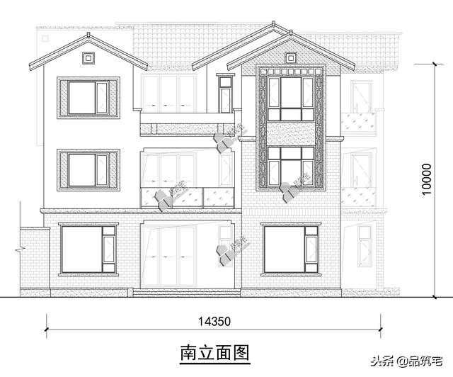三層中式田園風(fēng)別墅設(shè)計(jì)圖，送給父母養(yǎng)老，也安放我們的鄉(xiāng)愁