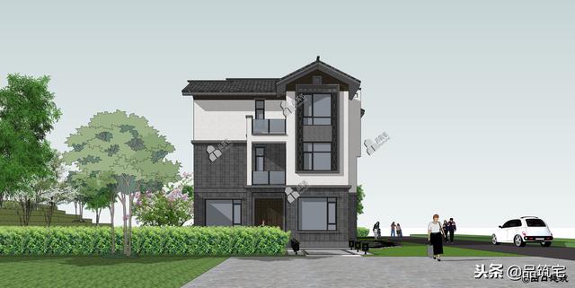 三層中式田園風(fēng)別墅設(shè)計(jì)圖，送給父母養(yǎng)老，也安放我們的鄉(xiāng)愁