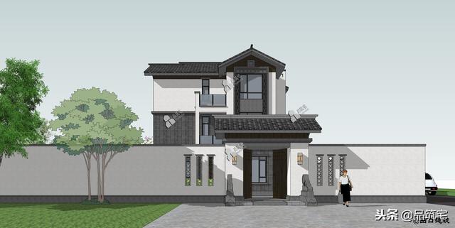 三層中式田園風(fēng)別墅設(shè)計(jì)圖，送給父母養(yǎng)老，也安放我們的鄉(xiāng)愁
