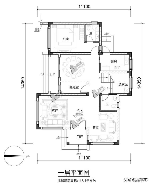 三層中式田園風(fēng)別墅設(shè)計(jì)圖，送給父母養(yǎng)老，也安放我們的鄉(xiāng)愁