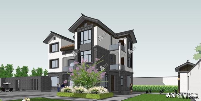 三層中式田園風(fēng)別墅設(shè)計(jì)圖，送給父母養(yǎng)老，也安放我們的鄉(xiāng)愁