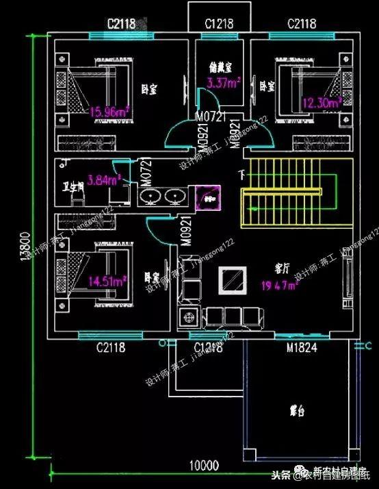 6款小別墅設(shè)計圖，一二三層都有，面寬10米以下，功能齊全樣式大氣