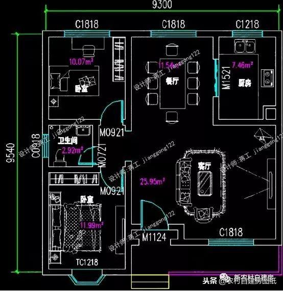 6款小別墅設(shè)計圖，一二三層都有，面寬10米以下，功能齊全樣式大氣