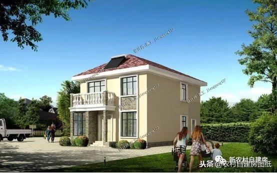 6款小別墅設(shè)計圖，一二三層都有，面寬10米以下，功能齊全樣式大氣