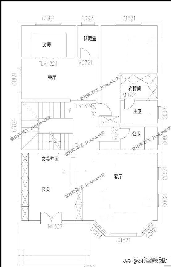 6款小別墅設(shè)計圖，一二三層都有，面寬10米以下，功能齊全樣式大氣