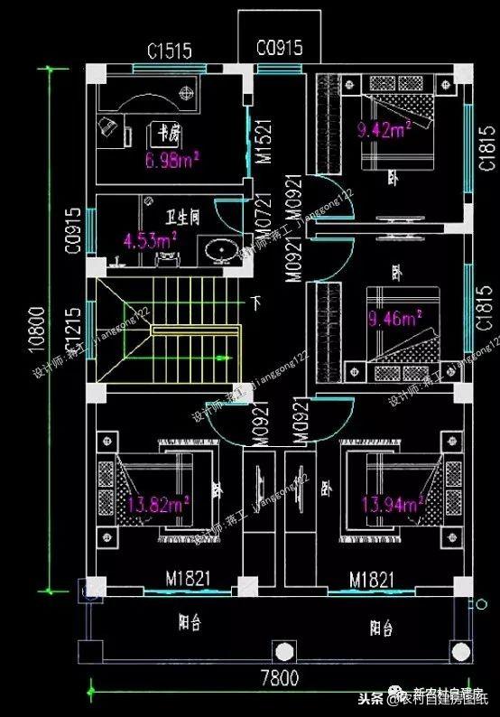 6款小別墅設(shè)計圖，一二三層都有，面寬10米以下，功能齊全樣式大氣