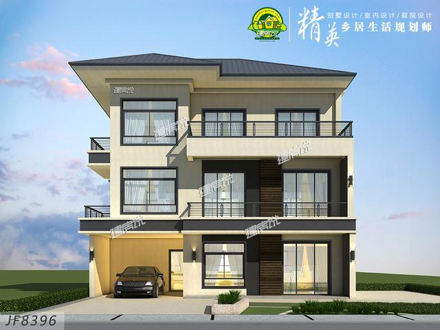 推薦給您一款現(xiàn)代別墅設(shè)計(jì)圖，農(nóng)村人都住別墅了，我們還在為買房發(fā)愁