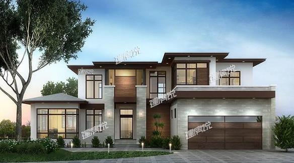 一棟美美的現(xiàn)代風(fēng)別墅設(shè)計圖，是過好日子的開始，30萬就能建