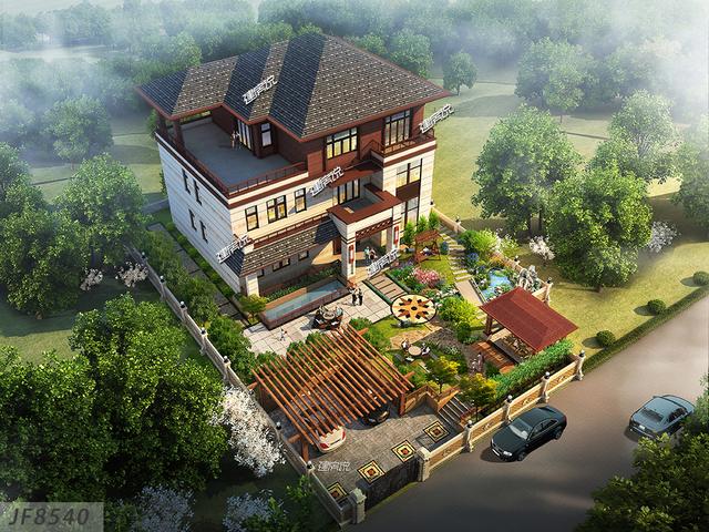 中式別墅設(shè)計圖，在農(nóng)村擁有一棟漂亮大氣中式別墅，那你才算牛！