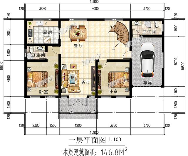 鄉(xiāng)村精美別墅設(shè)計圖，只要20來萬，就能實(shí)現(xiàn)你的別墅夢