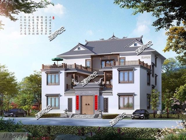 這棟中式別墅設(shè)計圖，簡直就是我這一輩子的奮斗目標，努力吧