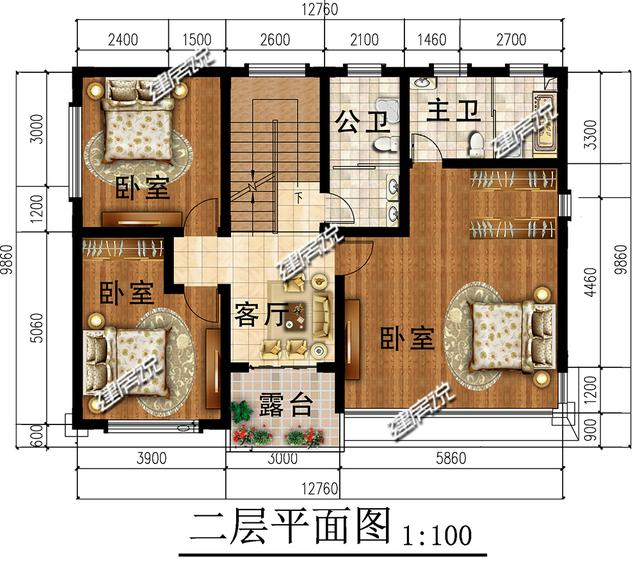 三層豪華歐式別墅設(shè)計圖，帶挑空客廳、車庫和夾層，好設(shè)計值得收藏！