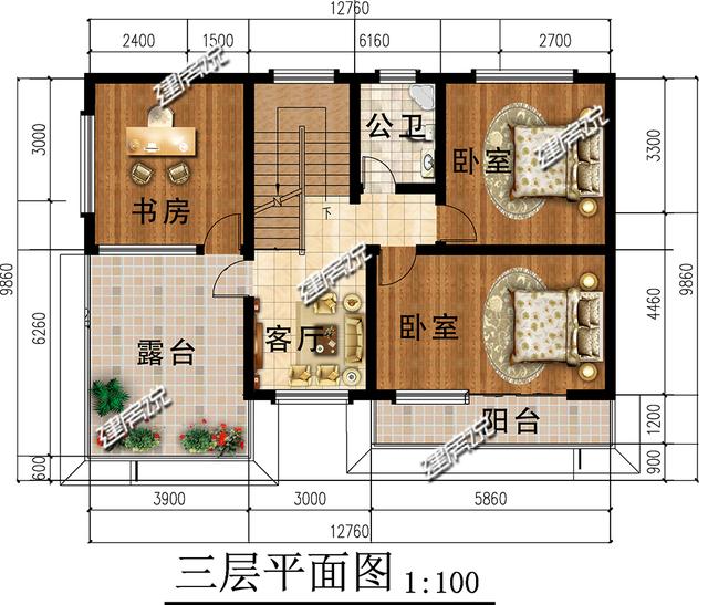 三層豪華歐式別墅設(shè)計圖，帶挑空客廳、車庫和夾層，好設(shè)計值得收藏！