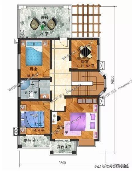 10套適合南北方農(nóng)村的二層別墅設(shè)計(jì)圖，各有所長(zhǎng)，精美舒適，歡迎選購(gòu)