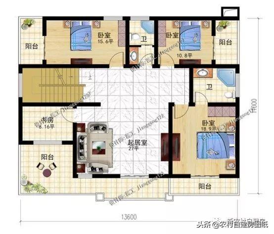 10套適合南北方農(nóng)村的二層別墅設(shè)計(jì)圖，各有所長(zhǎng)，精美舒適，歡迎選購(gòu)