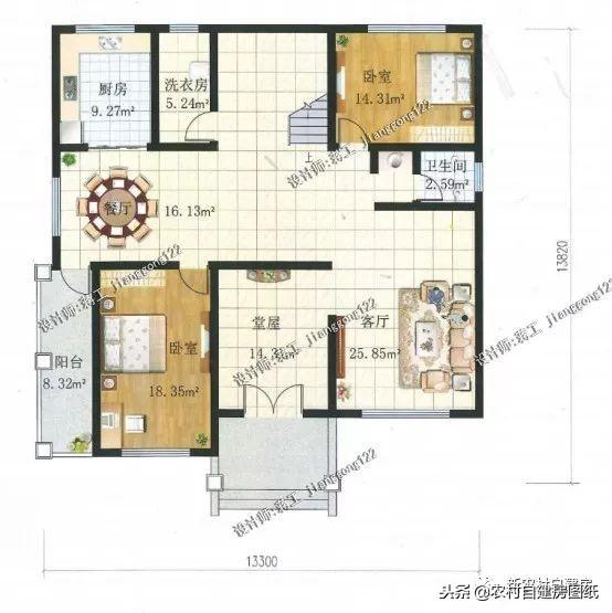 10套適合南北方農(nóng)村的二層別墅設(shè)計(jì)圖，各有所長(zhǎng)，精美舒適，歡迎選購(gòu)