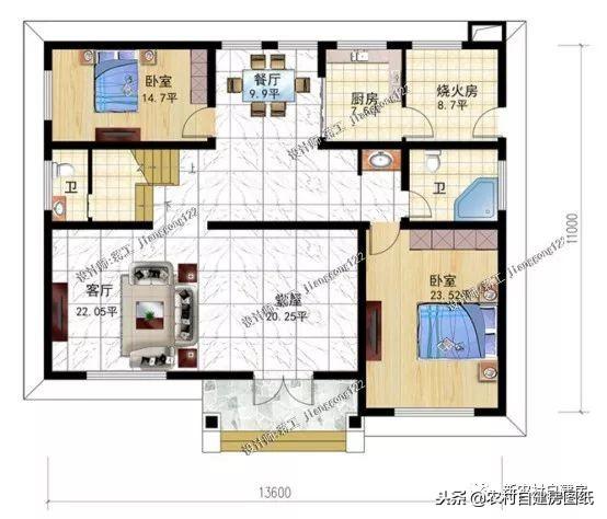 10套適合南北方農(nóng)村的二層別墅設(shè)計(jì)圖，各有所長(zhǎng)，精美舒適，歡迎選購(gòu)