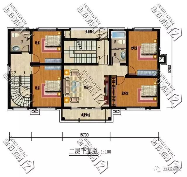 不同類型的小別墅自建房，第一棟歐式風格，第二棟適合兩兄弟住