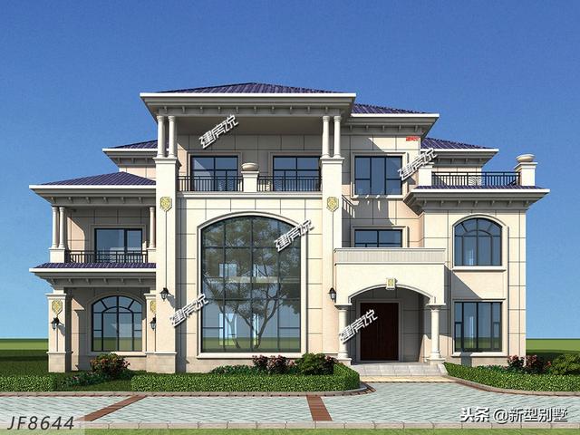 新款別墅設計圖，奮斗到40歲擁有別墅，你就是人生贏家