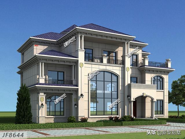 新款別墅設計圖，奮斗到40歲擁有別墅，你就是人生贏家