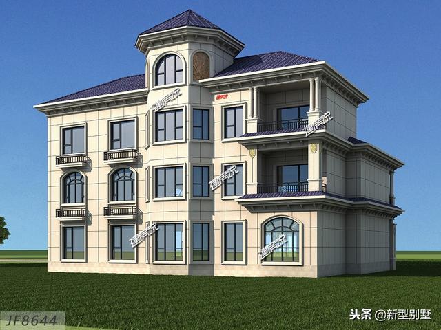 新款別墅設計圖，奮斗到40歲擁有別墅，你就是人生贏家