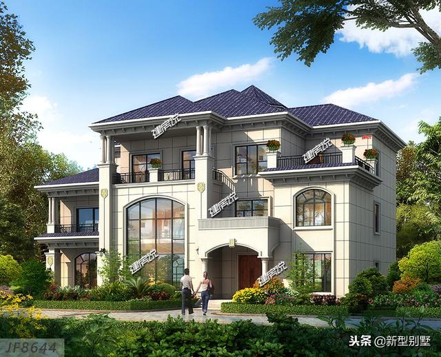 新款別墅設計圖，奮斗到40歲擁有別墅，你就是人生贏家