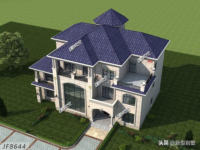 新款別墅設計圖，奮斗到40歲擁有別墅，你就是人生贏家