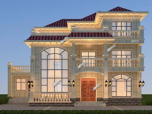 三層豪華歐式別墅設(shè)計(jì)圖，華麗麗的豪宅既視感，酷到?jīng)]朋友