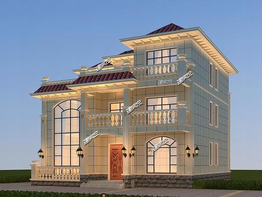 三層豪華歐式別墅設(shè)計(jì)圖，華麗麗的豪宅既視感，酷到?jīng)]朋友