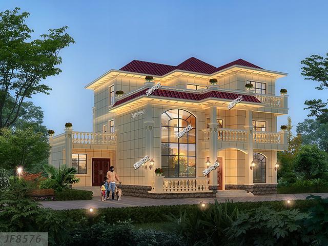 三層豪華歐式別墅設(shè)計(jì)圖，華麗麗的豪宅既視感，酷到?jīng)]朋友