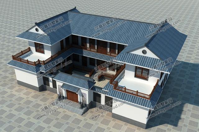 2024年鄉(xiāng)村自建別墅設(shè)計圖，3棟中式別墅，古色古香又不乏新意