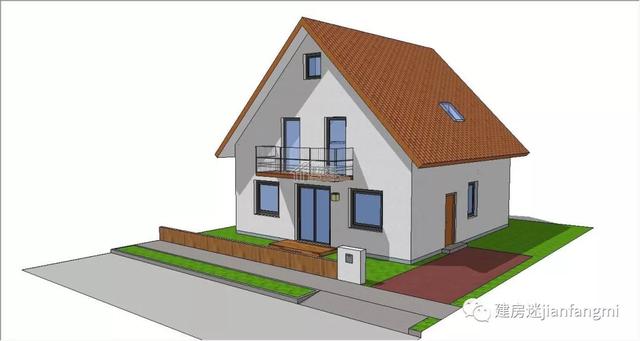 德式小洋樓設(shè)計(jì)圖推薦，9.5MX10M精致別墅