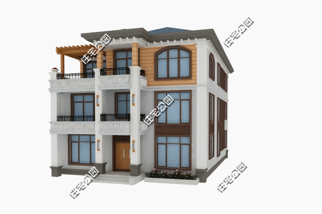 歐式三層別墅設(shè)計圖，11X17米，戶型適合自建，舒適大氣