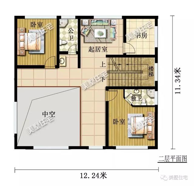 現(xiàn)代風(fēng)美墅設(shè)計(jì)圖，清爽簡(jiǎn)約，建一棟有面兒又有范兒