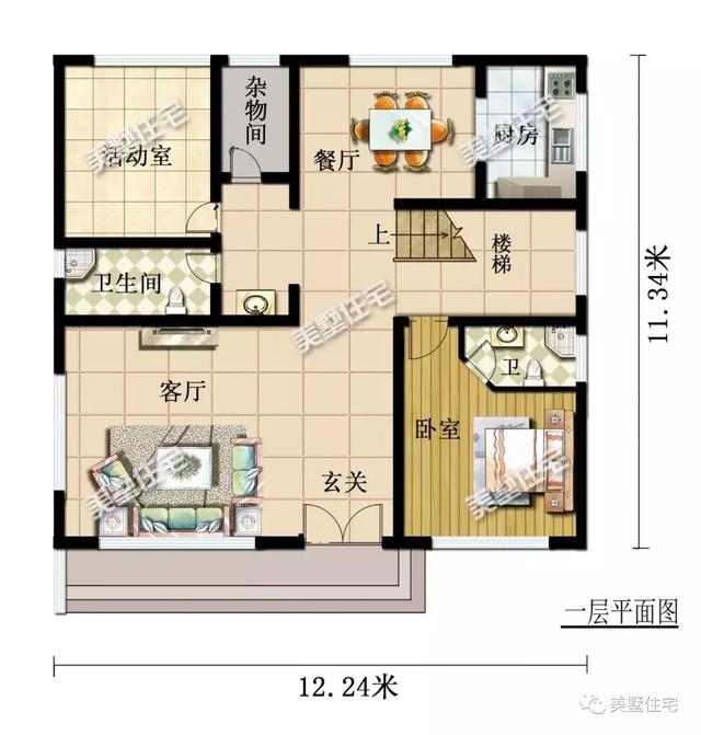 現(xiàn)代風(fēng)美墅設(shè)計(jì)圖，清爽簡(jiǎn)約，建一棟有面兒又有范兒