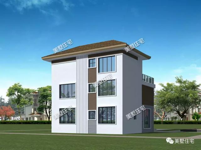 現(xiàn)代風(fēng)美墅設(shè)計(jì)圖，清爽簡(jiǎn)約，建一棟有面兒又有范兒