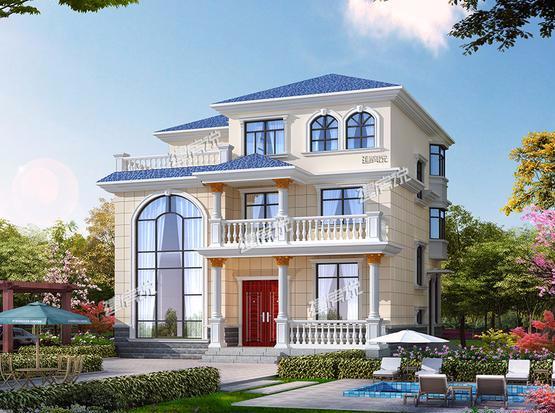 三層7居室別墅設(shè)計(jì)圖，美觀大氣多露臺(tái)很實(shí)用，超漂亮！